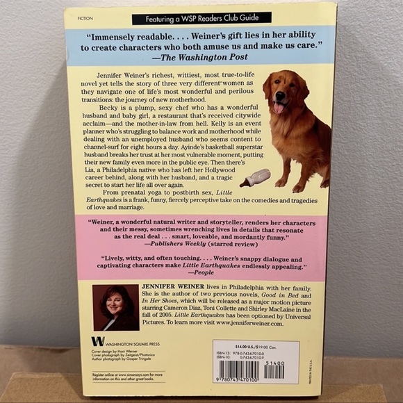 ⭐️5 for $15⭐️ Little Earthquakes by Jennifer Weiner | Book - Picture 2 of 2